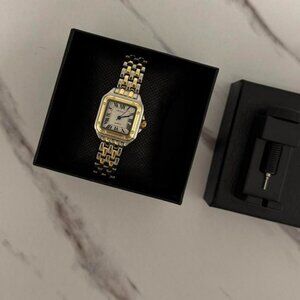 SKU0027 Retro Gold/Green Vintage vibe Women‎ Watch Stainless steel + gift bag American Vintage | Accessories | Retro Y2k Gold Womens  main image 4